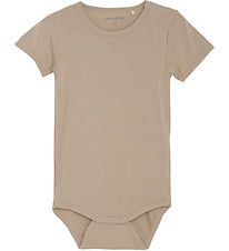 Minymo Romper s/s - Viscose - Gewoon Taupe