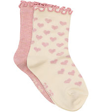 Minymo Chaussettes - 2 Pack - Light Rose