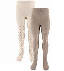 Minymo Collants - 2 Pack - Simplement Taupe