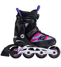 K2 Patins  Roulettes - Charm Boa Alu - Noir/Rose/Bleu