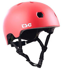 TSG Fahrradhelm - Meta Solid Farbe - Satin Sanftes Rot