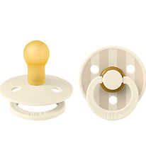 BIBS Colour Speen - 2-pack - Maat 1 - Rond - Ivory/Vanilla m. Bl