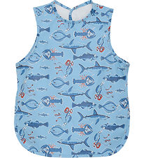 CeLaVi Apron - PU - Federal Blue w. Marine animals