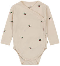 Konges Sljd Wrap Bodysuit l/s - Cherry