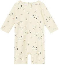 Mini A Ture Coverall Swimsuit - UV50+ - Goldie - Print Yellow Dr