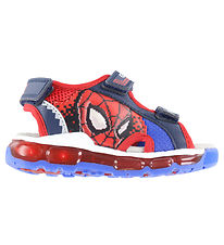 Geox Sandals w. Light - Android - Marvel Spider-Man - Navy/Red