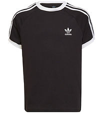 adidas Originals T-Shirt - 3 Streifen - Schwarz/Wei