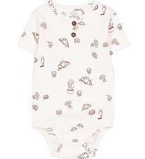 VACVAC Bodysuit s/s - Rib - Billie - BakersGonnaBake Aop