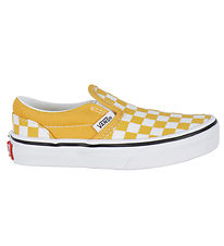 Vans Shoe - Classic Slip-On - Checkerboard - Golden Glow