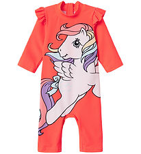 Name It Coverall Swimsuit - NmfMasa MLP - UV40+ - Fiery Coral