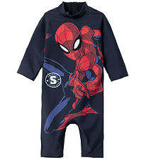 Name It Coverall Swimsuit - NmmMoth Spider-Man - UV40+ - Dark Sa