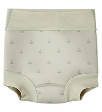 Lil' Atelier Swim Diaper - NbmFero - Moss Grey