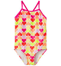 Name It Swimsuit - NkfZimone - Pink Yarrow/Hearts