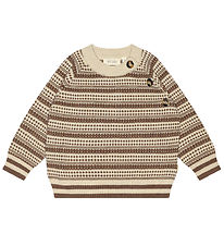 Petit Piao Blouse - Knitted - Light Nordic - Off White/Brown Mel