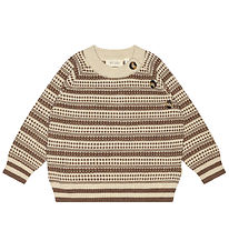 Petit Piao Blouse - Knitted - Light Nordic - Off White/Brown Mel