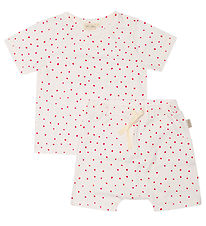 Petit Piao Set - T-Shirt/Shorts - Leuchtendes Rot