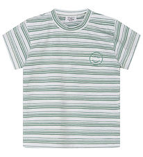 Hust and Claire T-shirt - HCArthur - Jade Green w. Stripes