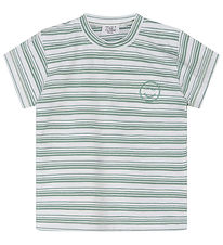 Hust and Claire T-shirt - HCArthur - Jade Green w. Stripes