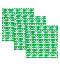 Småfolk Muslinfiltar - 3-pack - 79x79 - Apple Green