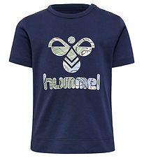 Hummel T-paita - hmlLehn - Blue Nights