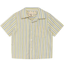 Flss Shirt - Bobby - Blue/Green Stripe