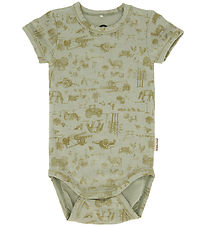 Mikk-Line Body k/ - Wolle/Bambus - Desert Sage m. Print