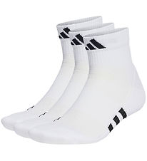 adidas Performance Chaussettes - 3 Pack - Coussin PRF Mid - Blan