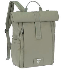 Lssig Changing Bag - GRE Rolltop Up Backpack - Silver Green