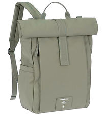 Lässig Changing Bag - GRE Rolltop Up Backpack - Silver Green