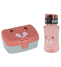 Lässig Lunchbox w. Water Bottle - About Friends - Fox - Orange