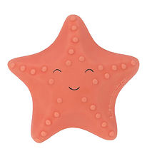 Lässig Baðleikföng - Náttúrulegt gúmmí - Starfish - Rautt