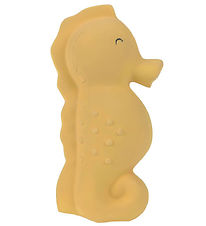 Lssig Bath Toy - Natural Rubber - Seahorse - Yellow