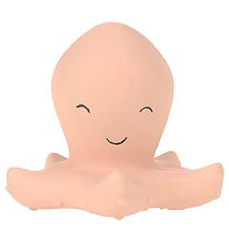 Lssig Bath Toy - Natural Rubber - Squid - Pink