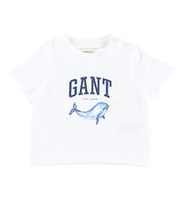 GANT T-Shirt - Whale Imprim - Blanc