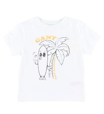 GANT T-Shirt - Surf Academy - Weiß