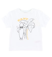 GANT T-shirt - Surf Academy - White