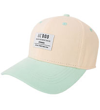 Lil' Boo Copenhagen Cap - Organic Loka Snapback - Peach/Myntugræ
