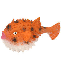 Keycraft Bath Toy - Puffer Fish Water Soaker - Orange/White
