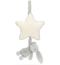 Jellycat Muziekmobiel m. Ster - Verlegen Bunny - Silver