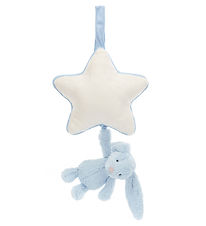 Jellycat Muziekmobiel m. Ster - Verlegen Bunny - Baby Blue