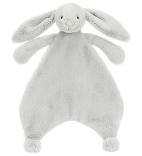 Jellycat Knuffeldoekjes - 27x20 cm - Verlegen Bunny - Silver