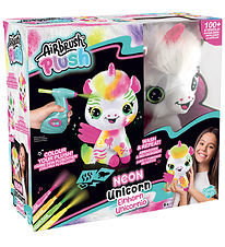 Airbrush Plush Soft Toy - 23 cm - DYI Neon Unicorn