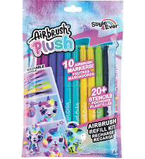 Airbrush Plush Tekenset - Refill Kit - 10 st.