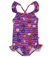 Smfolk Swimsuit - UV50+ - Spring Pink w. Seahorses