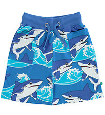 Småfolk Shorts - Strålande Blue m. Hajar