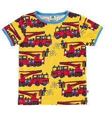 Smfolk T-shirt - Yellow w. Fire truck
