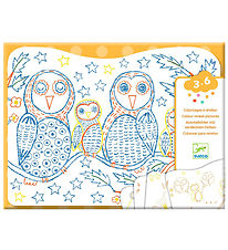 Djeco Colouring Book - Familles Des Sous-bois