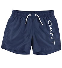 GANT Badeshorts - Logo Lightweight - Marineblau