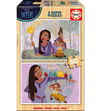 Educa WoodJigsaw Puzzle - 2 x 50 Bricks - Wish