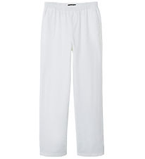 LMTD Trousers - Linen/Cotton - NlnHill - White Alyssum